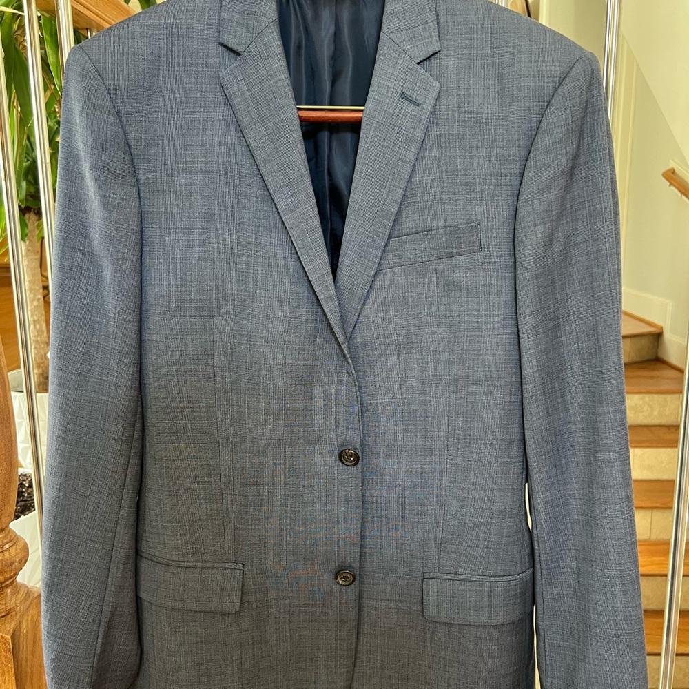 Ralph Lauren 100% Wool Blue Suit